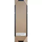 Miroir de porte sur pied encadré de bois blanc et bleu, simple