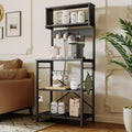 Bestier 60 inch Bakers Rack with Power Outlet, 5 Tiers with Storage