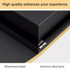 Armoire à pharmacie murale en métal arqué noir/doré avec miroir – 1 personne
