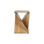 Jofran,Global Archive Solid Mango Hardwood Modern Angled Jasper Table