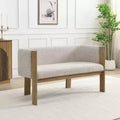 Christopher Knight Home Zhen 48.5 Modern Rubberwood Boucle Upholstered Sofa