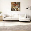 Hyleory Modern L-Shaped Sectional Sofa with Sleek Design