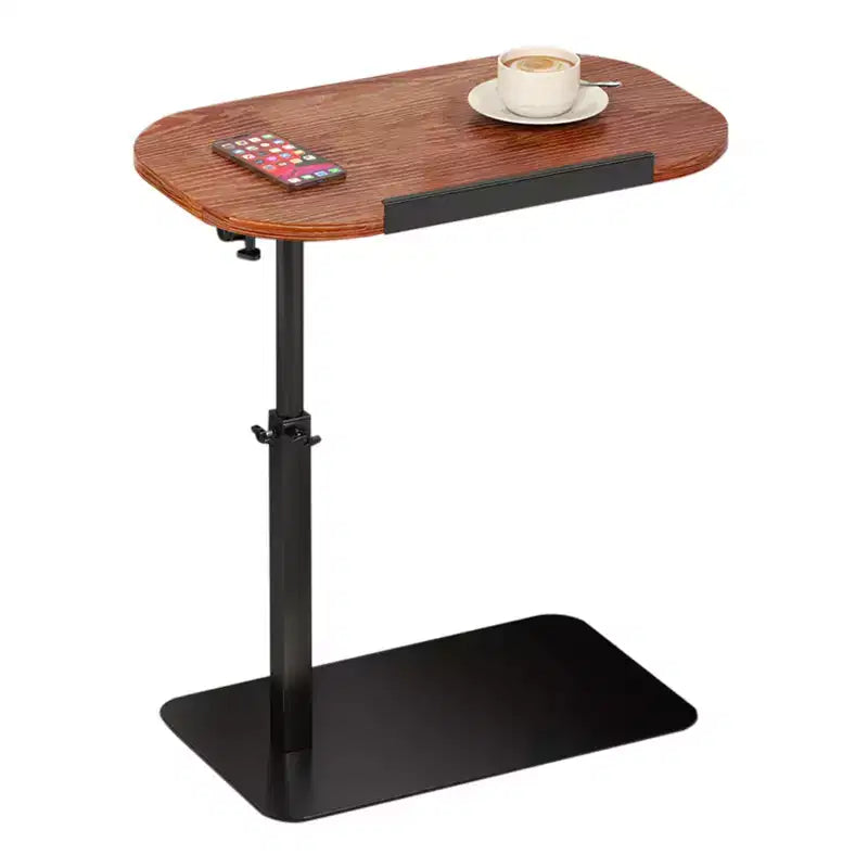 Table d'appoint en C à hauteur réglable, Noir / Chêne / Noyer, Unité