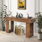 Console rectangulaire marron, pièce unique, 1 unité