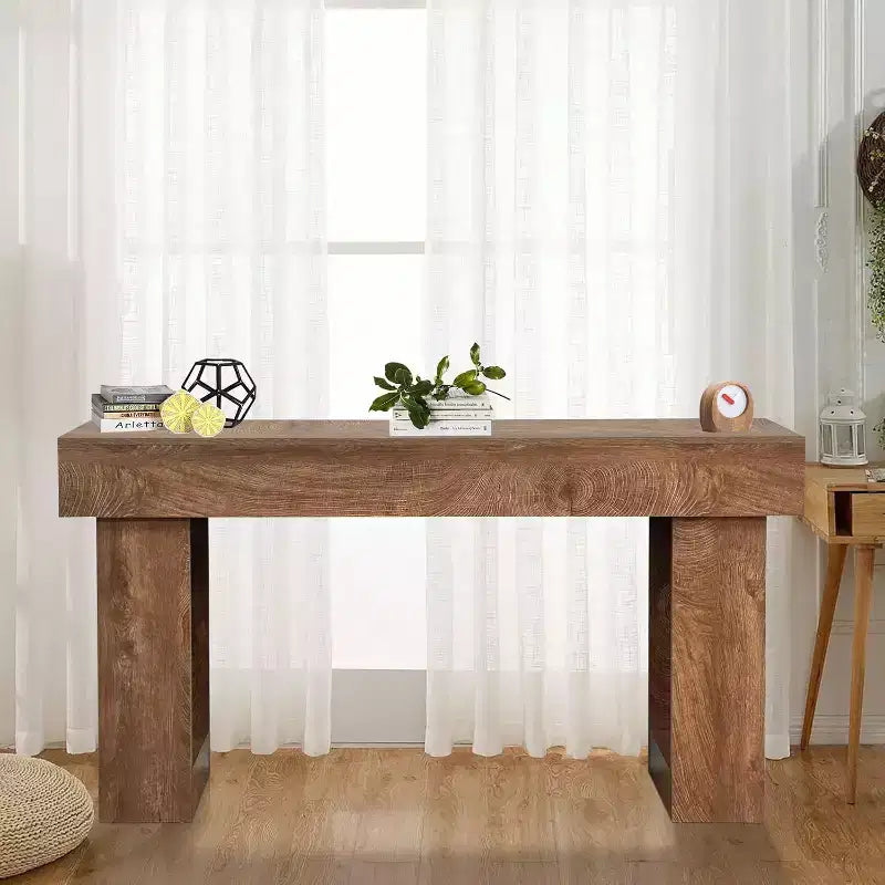 Console rectangulaire marron, pièce unique, 1 unité