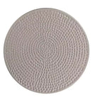 Table basse ronde en fer Ombre argenté, 1 pièce