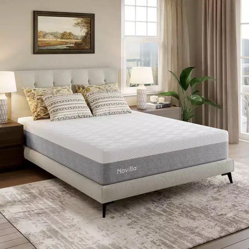 Novilla Bliss 10 inch Medium Gel Memory Foam Mattress in a Box