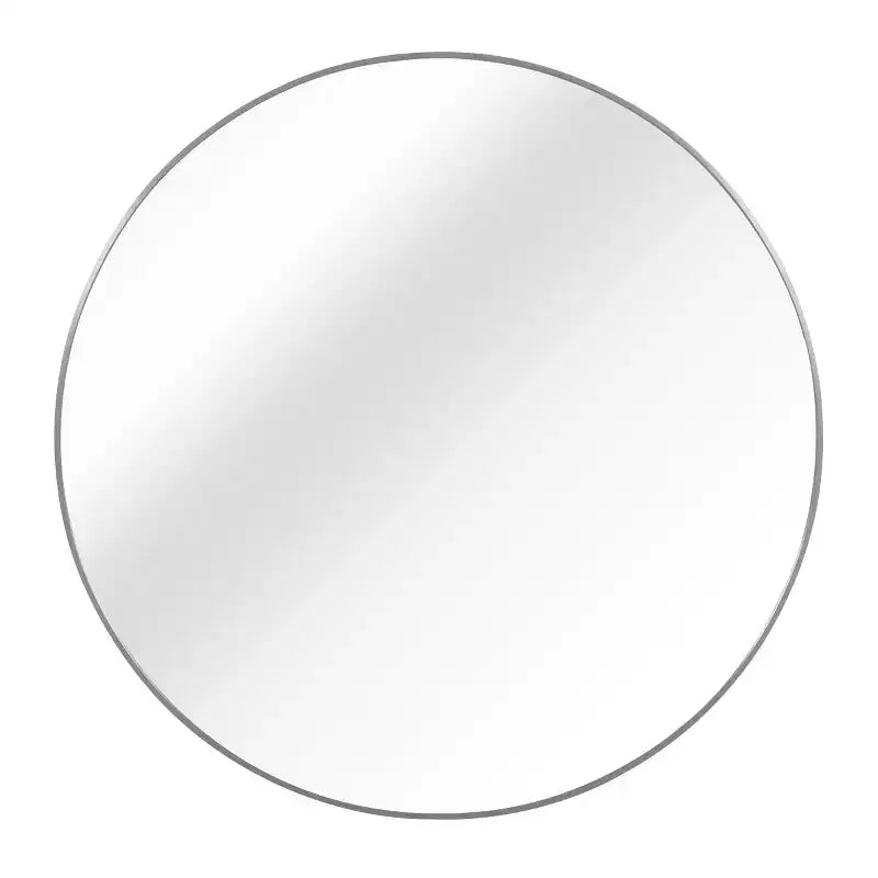 Miroir mural rond de 91 cm, noir / or / argent, cadre en métal, pour 1 pièce