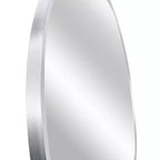 Miroir mural rond de 91 cm, noir / or / argent, cadre en métal, pour 1 pièce