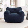 Bean Bag Chair, Bean Bag Sofa Chair with Armrests Stuffed High-Density Foam, Lazy Sofa Comfy Chairs BeanBag Chair for Adults in Living Room