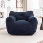 Bean Bag Chair, Bean Bag Sofa Chair with Armrests Stuffed High-Density Foam, Lazy Sofa Comfy Chairs BeanBag Chair for Adults in Living Room