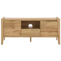 Equit 2 Door 1 Drawer Sideboard - MED3106 - Oak/Brass - Safavieh