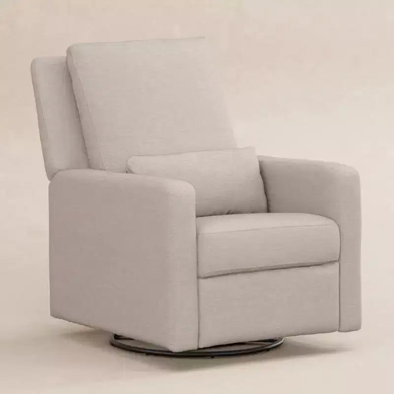 Fauteuil inclinable électrique et pivotant gris avec port USB, 1 place