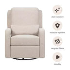 Fauteuil inclinable électrique et pivotant gris avec port USB, 1 place