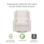 Fauteuil inclinable électrique et pivotant gris avec port USB, 1 place