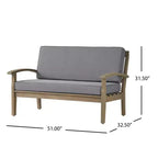 Causeuse 2 places et table basse