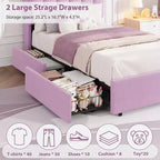 Lit jumeau avec tête de lit bibliothèque ondulée, LED RVB et 2 tiroirs – Rose foncé / Rose / Blanc, 1 personne