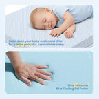 Matelas double face blanc pour lit de bébé et tout-petit, pour 1 enfant