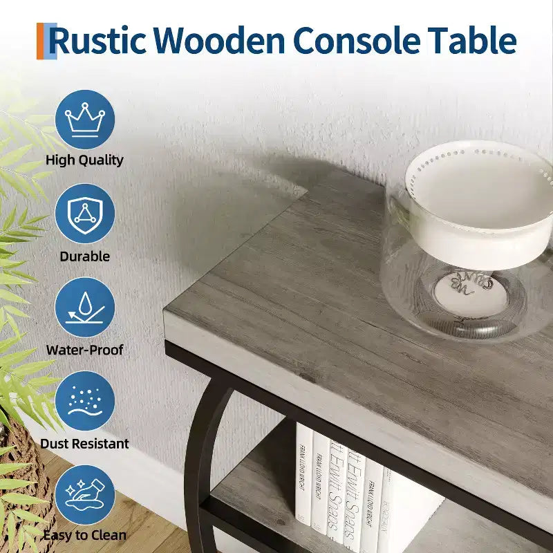 Console 4 niveaux avec rangement ouvert – Plateau imitation marbre, cadre en métal, plusieurs couleurs