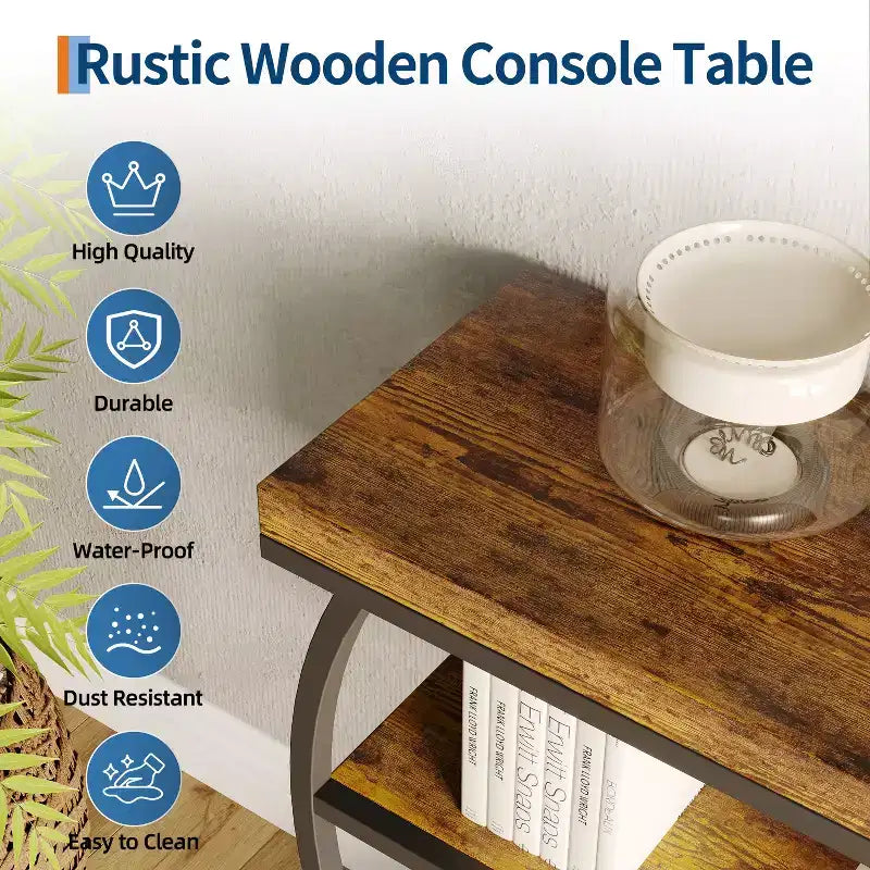 Console 4 niveaux avec rangement ouvert – Plateau imitation marbre, cadre en métal, plusieurs couleurs