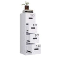 Heavy Duty Steel File Cabinet with 4 Lockable Drawers, Vertical Organizer for A4/Letter/Legal Documents, Secure Storage for Home, Office, School,White
