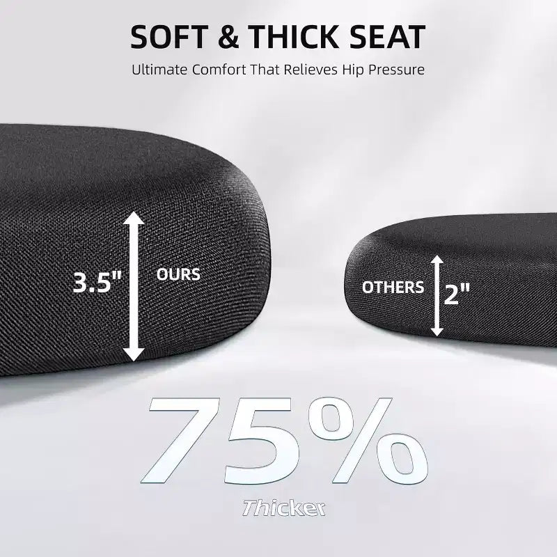 Chaise de bureau noire en maille à dossier haut, simple