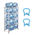 5-Tier Double Row Water Jug Holder Rack for 10 Bottles Heavy Duty Iron