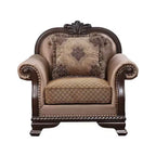 Fauteuil d'appoint en tissu expresso avec oreiller, 1 place