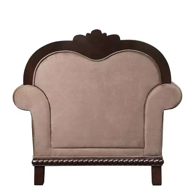 Fauteuil d'appoint en tissu expresso avec oreiller, 1 place