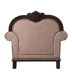 Fauteuil d'appoint en tissu expresso avec oreiller, 1 place