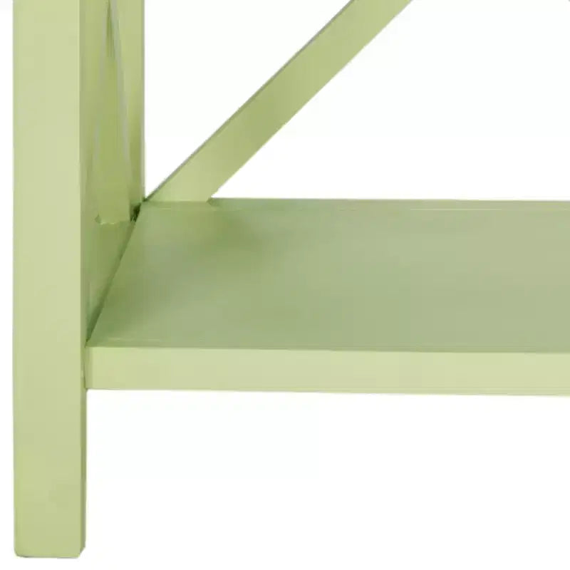 Bibliothèque ouverte à 2 étagères – Vert avocat / Vert poudré / Gris / Chêne / Bleu sarcelle / Crème vintage