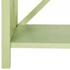 Bibliothèque ouverte à 2 étagères – Vert avocat / Vert poudré / Gris / Chêne / Bleu sarcelle / Crème vintage