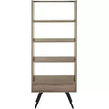Terrence Etagere - FOX4277 - Light Brown/Black - Safavieh Couture