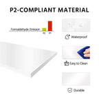 Table d'appoint étroite blanche à 3 niveaux avec étagères de rangement, 1 pièce