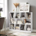 VASAGLE Bookshelf Bookcase, Book Shelf Storage Shelf with 11 Storage Compartments White