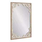 Kate and Laurel Shovali Framed Wall Mirror, 22x34, Rustic Brown