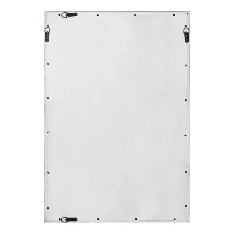 Miroir mural rectangulaire encadré brun rustique, 22x34