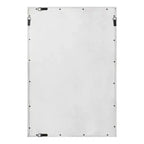 Miroir mural rectangulaire encadré brun rustique, 22x34