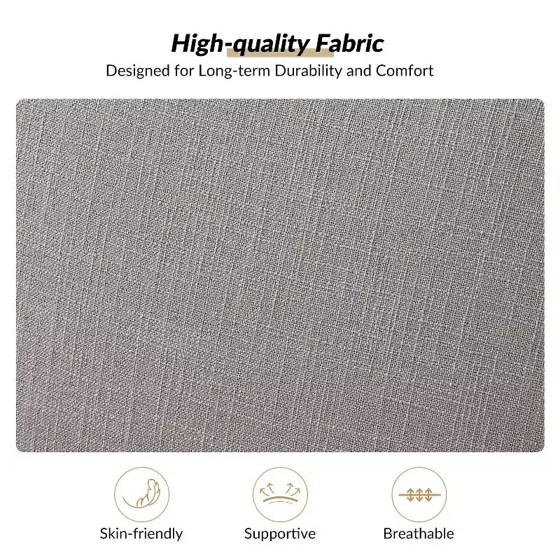 Fauteuil rembourré de style Ferme avec accoudoirs – Bleu / Gris / Ivoire / Lin / Étain, 1 place