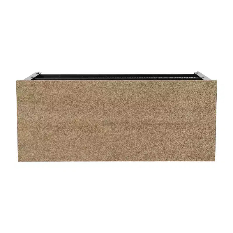 Banc de rangement à 3 niveaux avec étagères en treillis métallique – une place – Noir délavé/Brun rustique/Brun vieilli