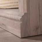 Étagère verticale à 5 tablettes, chêne Glacier / chêne Laurel / érable Pacifique, assemblage par une personne