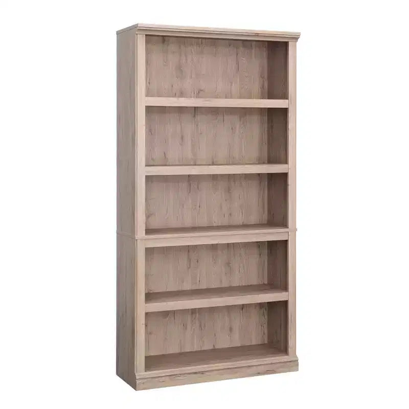 Étagère verticale à 5 tablettes, chêne Glacier / chêne Laurel / érable Pacifique, assemblage par une personne