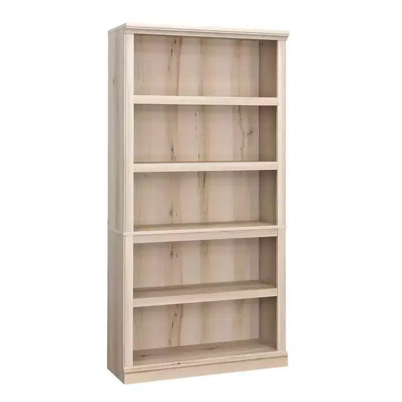 Étagère verticale à 5 tablettes, chêne Glacier / chêne Laurel / érable Pacifique, assemblage par une personne