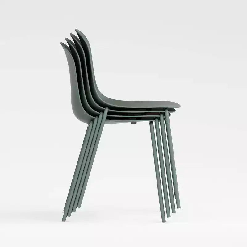 Chaise de salle à manger en polypropylène vert aloe/bleu baie/rose poudré, 1 place