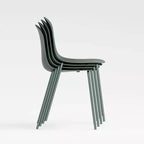 Chaise de salle à manger en polypropylène vert aloe/bleu baie/rose poudré, 1 place