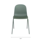 Chaise de salle à manger en polypropylène vert aloe/bleu baie/rose poudré, 1 place