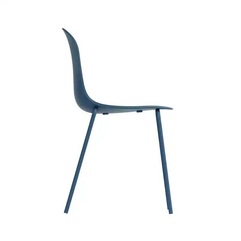 Chaise de salle à manger en polypropylène vert aloe/bleu baie/rose poudré, 1 place