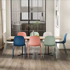 Chaise de salle à manger en polypropylène vert aloe/bleu baie/rose poudré, 1 place