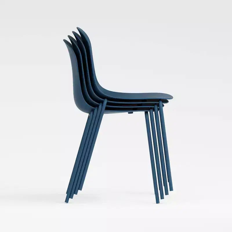 Chaise de salle à manger en polypropylène vert aloe/bleu baie/rose poudré, 1 place
