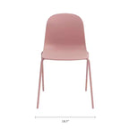 Chaise de salle à manger en polypropylène vert aloe/bleu baie/rose poudré, 1 place